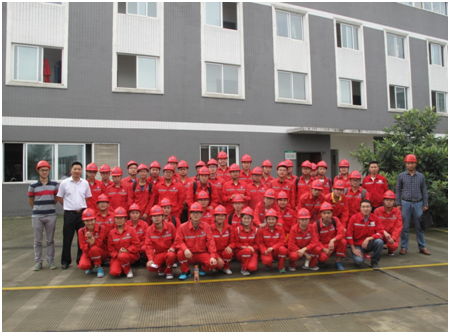 西南石油大学材料学院2012级学生来我公司参观学习